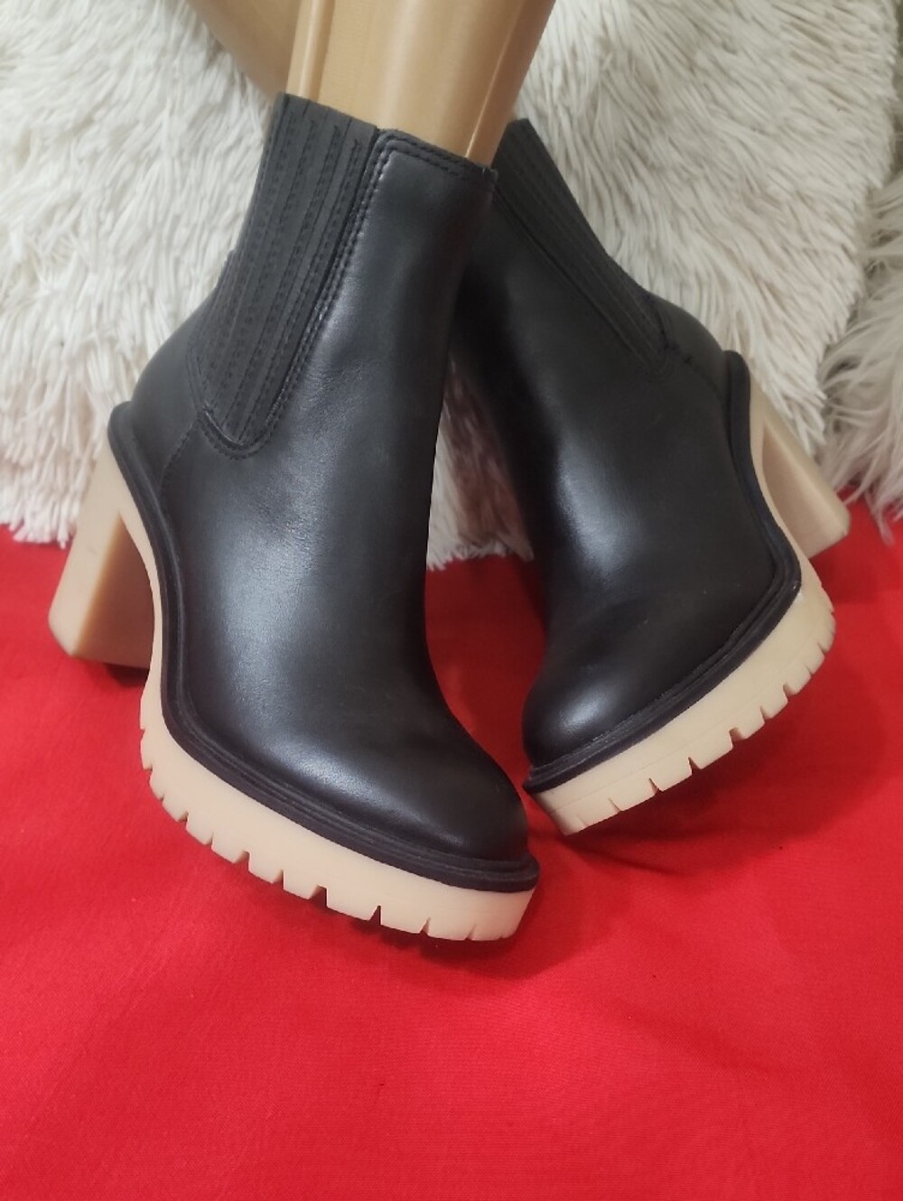 Dolce Vita Caster H2O Booties in Black Leather Anthropologie